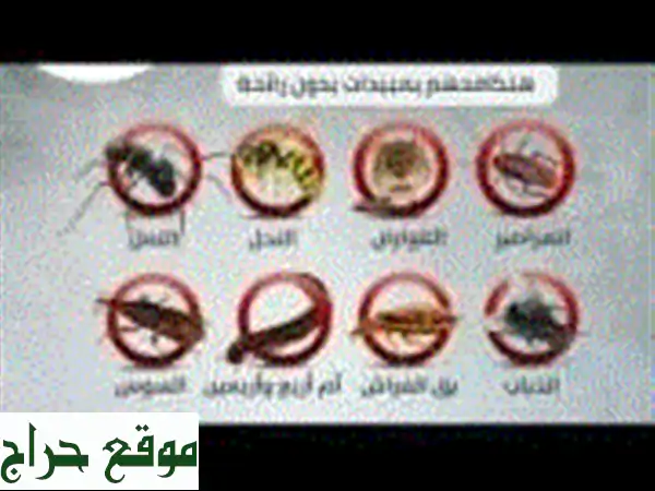 ودّع الحشرات نهائياً! 45% خصم على مكافحة حشرات...