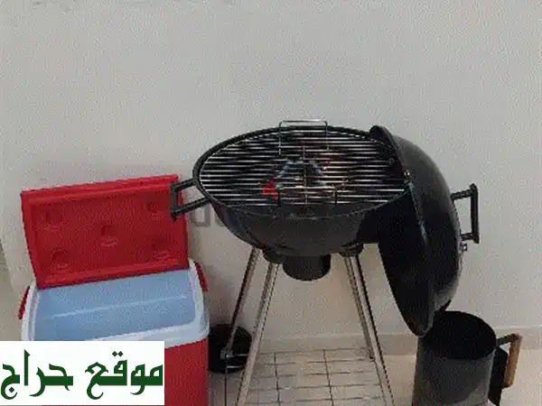 طقم شواء فاخر - مستعمل مرتين فقط! 🔥  (مع مبرد،...