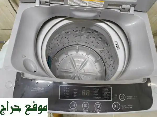 غسالة إل جي ٩ كيلو فوق اتوماتيك - بحالة ممتازة...