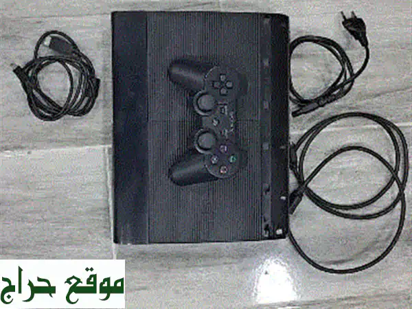 PS3 Super Slim مهكرة مع ألعاب PS1, PS2, PS3 + ستور مجاني! - فقط...