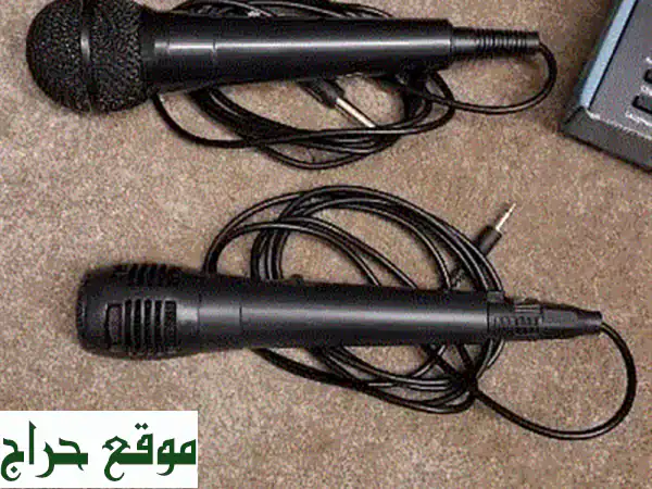 سماعة رأس احترافية مع ميكروفونين ومكسر - بحالة ممتازة!
