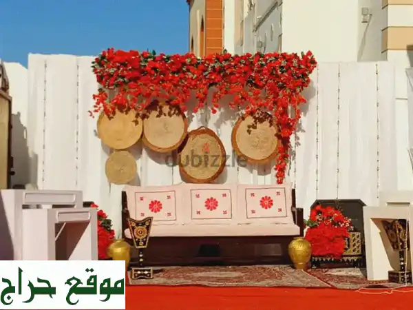 ديكورات زفاف مسقط | تأجير منصات و تجهيزات حفلات...