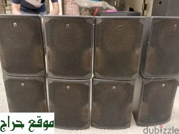 ترنيمة صوتية بريطانية أصيلة - نظام صوت Turbo Sound مستعمل بحالة ممتازة