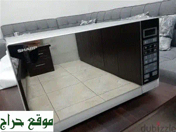 فرن مايكرويف شارب R77 AT(ST) 34 لتر مع شواية - تصميم أنيق وأداء رائع!