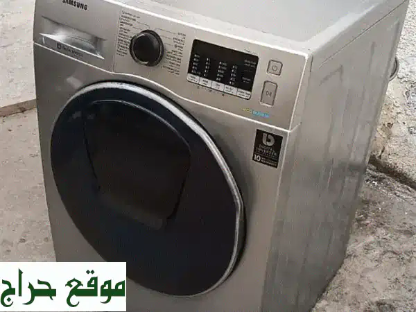 غسالة ملابس سامسونج 8 كيلو مع مجفف - بحالة ممتازة!...