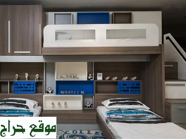 طقم غرف نوم TRIO: مساحة مثالية لعائلتك، مع توصيل...