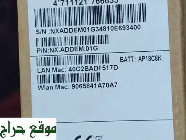 لابتوب Acer Aspire 3 (i5, 8GB RAM, SSD) + سماعة هدية! نظيف جداً