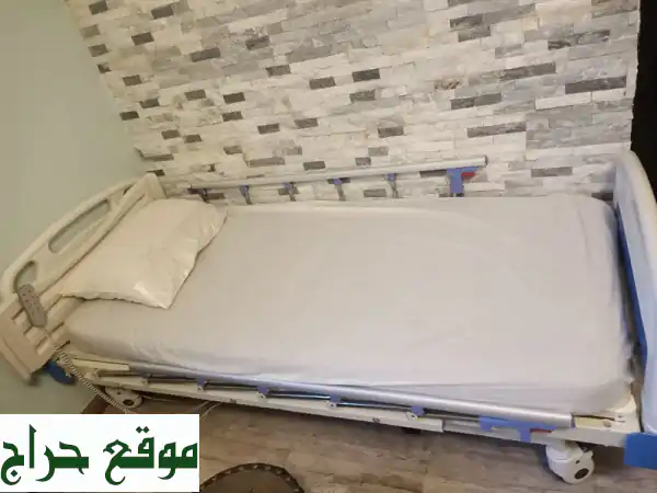 سرير رعاية كهربائي متحرك مع مرتبة - راحة وعناية متميزة!