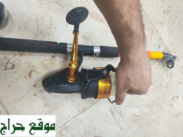 بكرة صيد PENN عالية الجودة + قصبتين - فرصة لا تُفوّت!