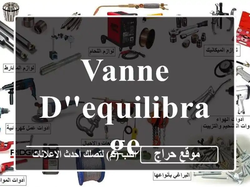 VANNE D'EQUILIBRAGE