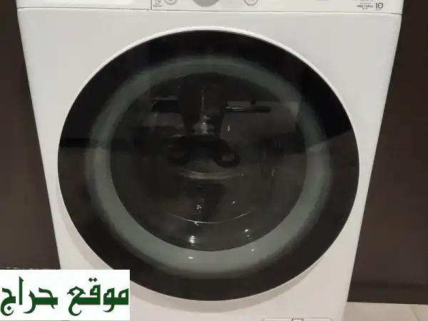 غسالة إل جي LG DUAL Inverter 9 كيلو - بحالة ممتازة! سنة...