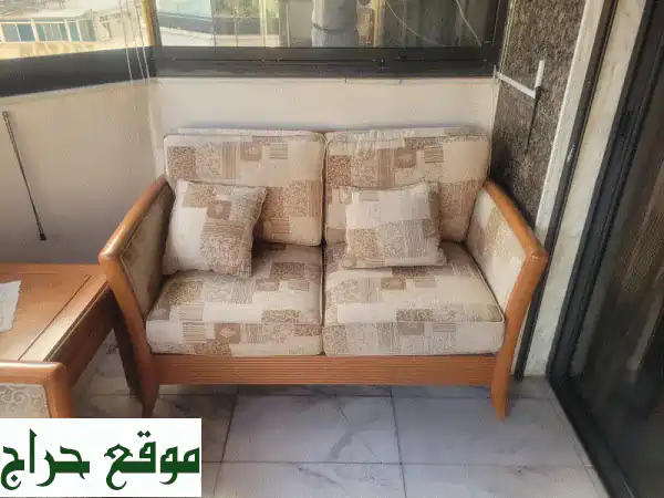 صالون فاخر من خشب الزان - راحة فائقة مع طقم كنب...