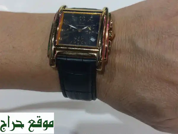 ساعة يد سويسرية فاخرة من الفولاذ المقاوم للصدأ - تصميم أنيق ودائم