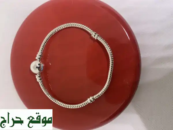 أساور Pandora Copy أنيقة - مقاس 16 و 17 سم - مطلية بالفضة ✨