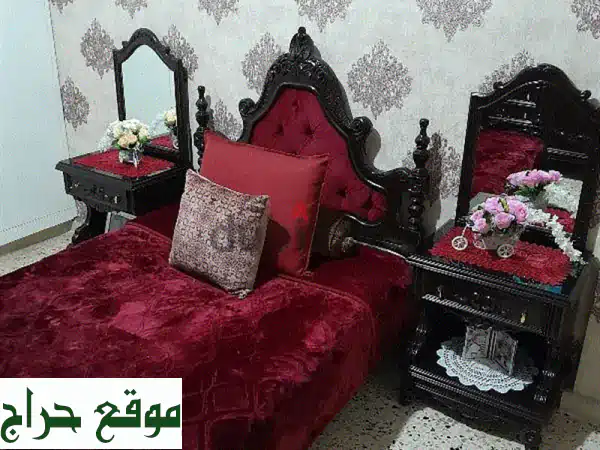 غرفة نوم ملكية فاخرة من خشب الزان - روعة الأنتيك...