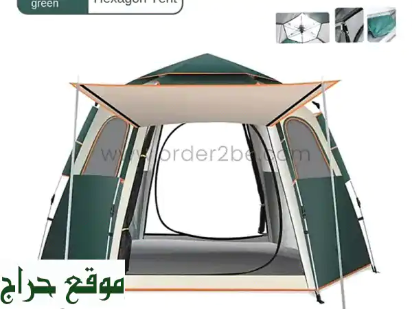 خيمة تخييم أوتوماتيكية سريعة الإعداد (تسع 68 شخصًا!)...