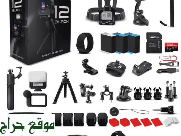 GoPro Hero 12 جديدة - استخدام خفيف للغاية! سعر مغرٍ + ملحقات!
