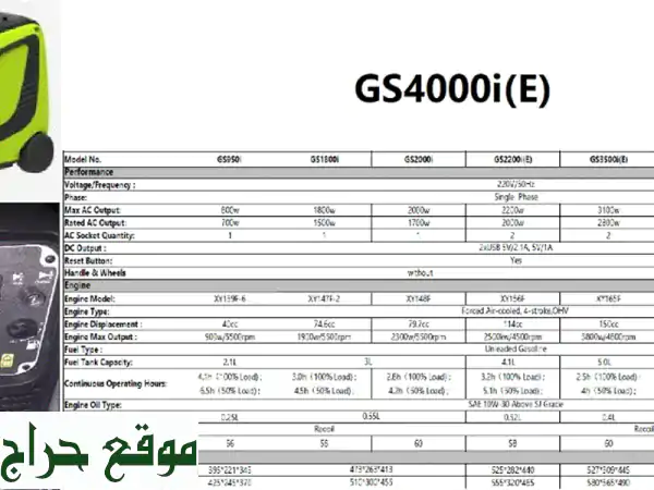 مولد كهرباء صامت 3500 وات -  طاقة موثوقة، هدوء تام!