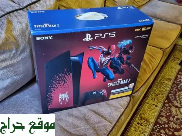 PS5 إصدار سبايدرمان مع ألعاب إضافية! (تحكم أسود أنيق)