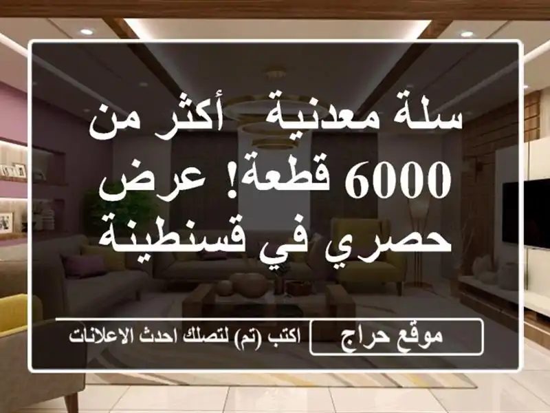 سلة معدنية - أكثر من 6000 قطعة! عرض حصري في قسنطينة