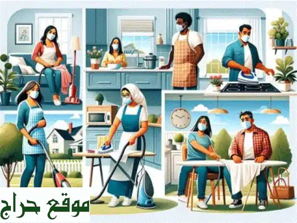عاملات منزليات متميزات: تنظيف، طبخ، رعاية...