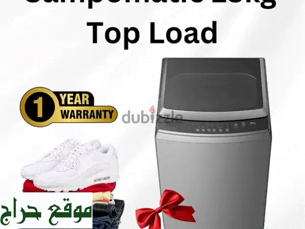 غسالة سامسونج Campomatic 13-16 كيلو تحميل علوي - عرض خاص!