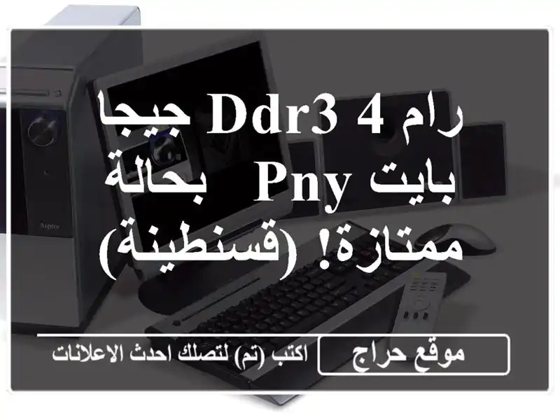 رام DDR3 4 جيجا بايت PNY - بحالة ممتازة! (قسنطينة)