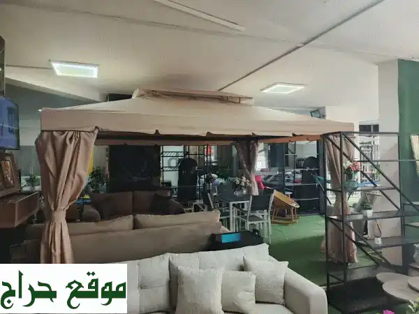 Gazebo 3x4 متر: خيمة ألومنيوم فاخرة مع تهوية...