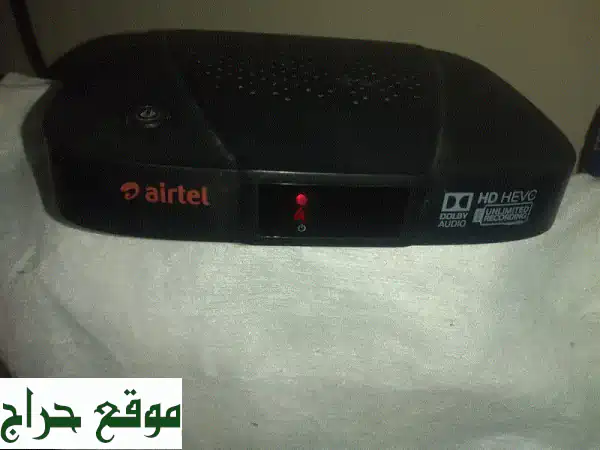 ريسيفر Airtel HD مع اشتراك + صحن استقبال + جهاز تحكم عن بعد...