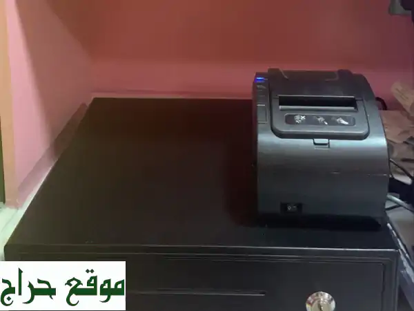 كاشير وطابعة POS Macno بحالة ممتازة - فرصة لا تُفوّت! 1600 درهم فقط!