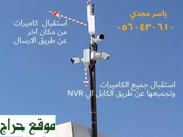 شركة لتركيب وتمديد كاميرات المراقبه للمشاريع الكبري والمحلات. والشركات. والفلل تركيب السنترال ...