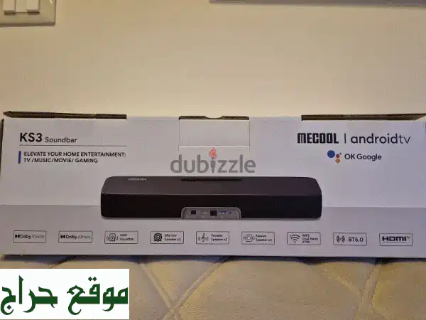 Soundbar مذهلة بتقنية Dolby Atmos و Android TV 4K HDR!  تجربة سينمائية منزلية لا تُقاوم.