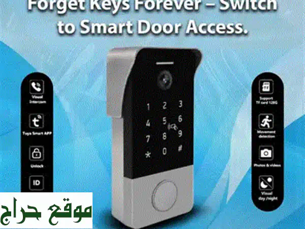 قفْل باب ذكي متطور - تحكم بباب منزلك من أي مكان!  (أمان منزلك بين يديك)