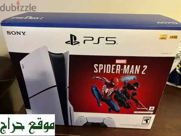 خصم هائل! 🎮 PlayStation 5 Slim جديدة مع Spider-Man - فرصة ذهبية!
