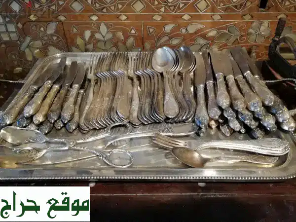 كنز روسي فاخر: طقم فضيات 69 قطعة - شغل يدوي مميز!