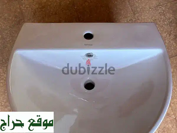 حوض رخام فاخر - جديد كليا!  (565x490x380 مم) -  أضف لمسة فخامة لحمامك