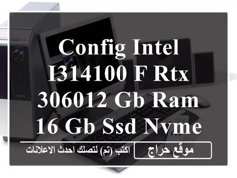 Config Intel I314100 F RTX 306012 GB Ram 16 GB SSD Nvme 256 Gb