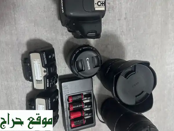 كاميرا Canon EOS 600D مع عدسات وملحقات احترافية - عرض...
