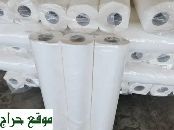 للمستشفيات والمراكز الصحية يوجد مفارش أسرة للاستخدام مرة واحدة كما يوجد أيضا مناديل سحب وماكس روول ...