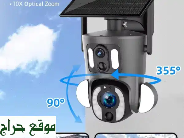 كاميرا مراقبة منزلية ذكية تعمل بالطاقة الشمسية -...