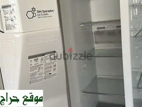 ثلاجة إل جي أمريكية - بحالة ممتازة! (مستعملة لمدة سنتين)