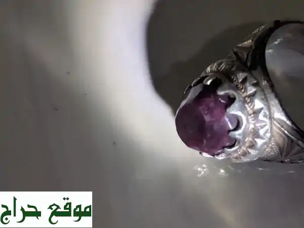 خاتم عتيق فاخر: ياقوت بورمي أصلي نادر - قطعة تحفة فريدة!