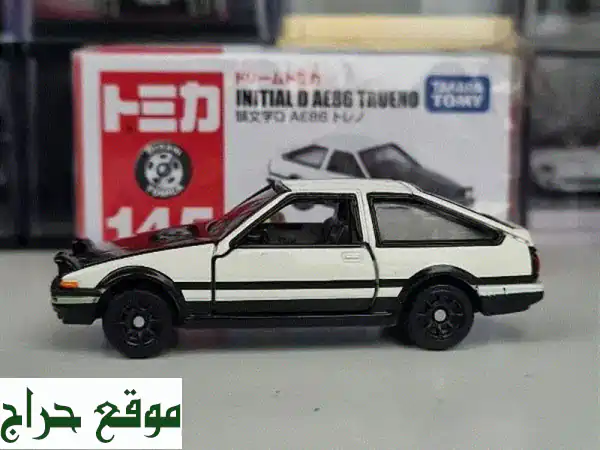 حصرياً! سيارة توميكا AE86 تاكومي فوجيوارا من أنيمي Initial D - حالة ممتازة!