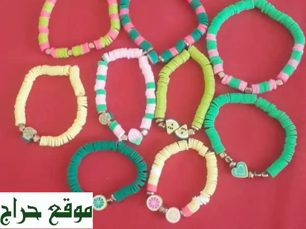 أكسسوارات يدوية فريدة: أساور، أقراط، وقلائد بألوان زاهية! ابتداءً من 1 درهم فقط!