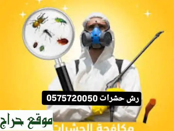 مكافحة حشرات متكاملة بالمدينة المنورة - تخلص من الصراصير، البق، والنمل نهائياً!
