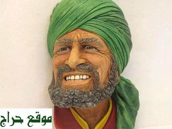 رؤوس Bossons Chalkware إنجليزية عتيقة - 19 سم - سعر نهائي!