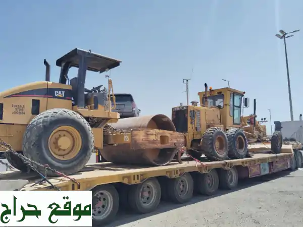تأجير جريدر ومدحلة كاتربيلر بأبوظبي - مصفح الصناعية | حلول سريعة وفعالة