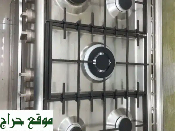 طباخة غاز بوش ٥ عيون - فرن كبير - ستانلس ستيل - 1100 ريال فقط!