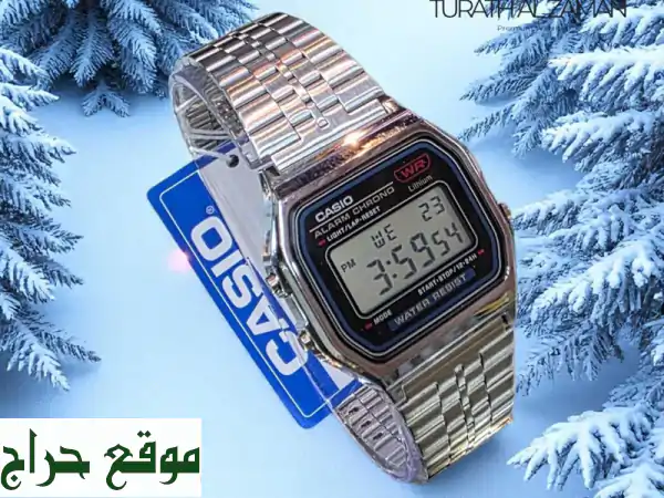 ⌚ ساعة كاسيو أنيقة - فضية مربعة، ضد الماء! 120 درهم فقط!