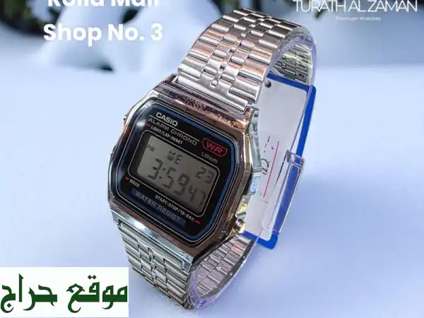 ⌚ ساعة كاسيو أنيقة - فضية مربعة، ضد الماء! 120 درهم فقط!